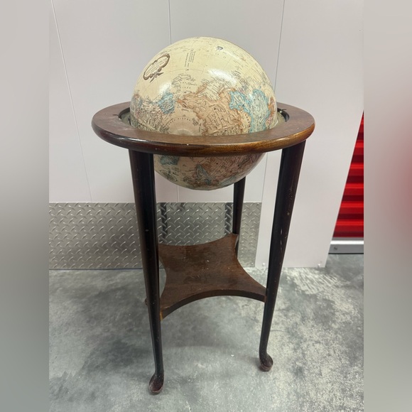 Other | Vtg Replogle 12 Diameter World Classic Series Globe Wood Stand ...